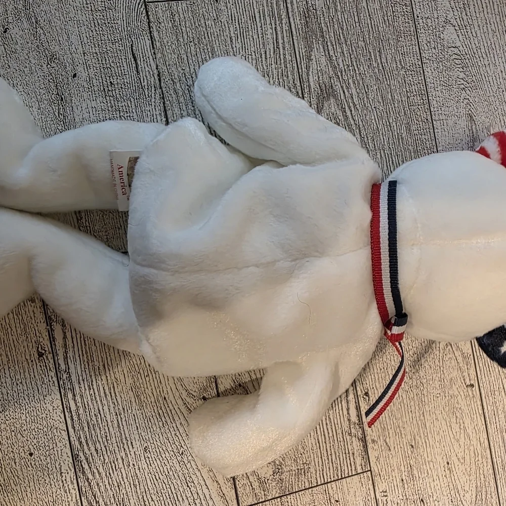 Ty America Plush Bear with Patriotic Accents
